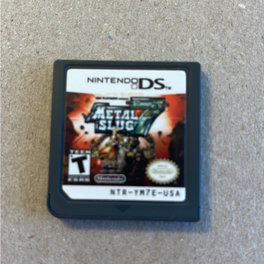 Nintendo DS Metal Slug 7 Game Cartridge - Black